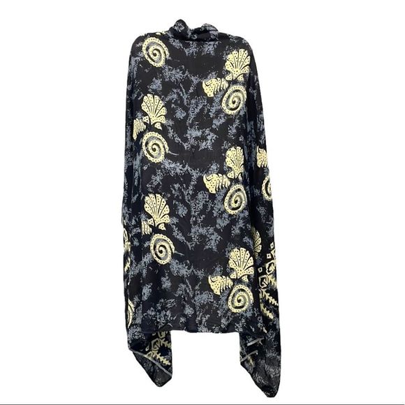 Roundy Bay Women’s Sarong Wrap Sea Shell Rayon 60” X 44” Beach Cover Summer - Picture 5 of 6